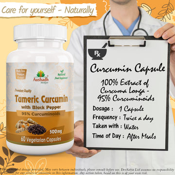 Curcumin (Turmeric) Capsule with Piperine