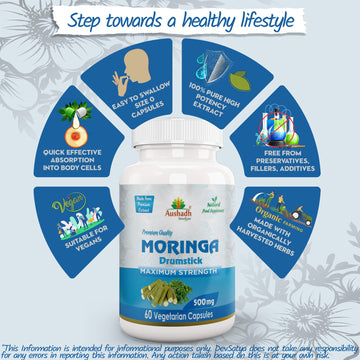 Cápsula de Moringa Oleifera (baqueta)