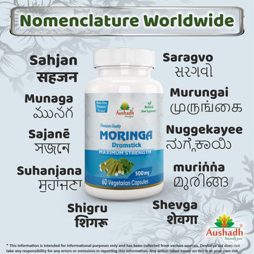Cápsula de Moringa Oleifera (baqueta)