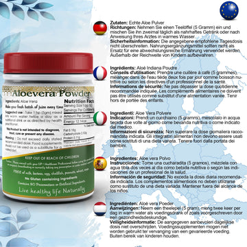 Aloe Vera Powder EU Certified