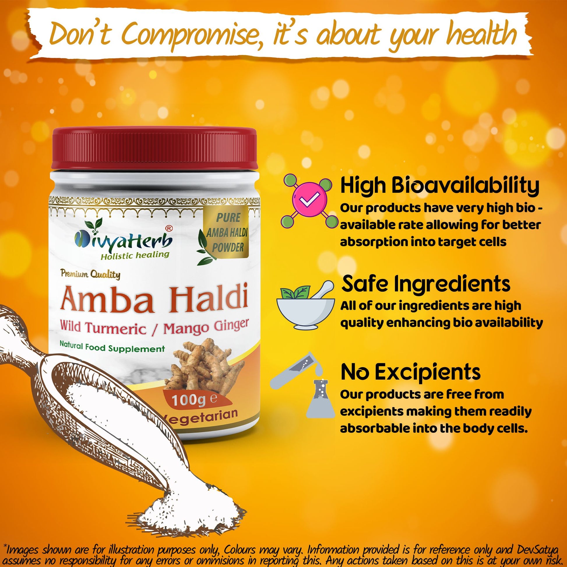 Amba Haldi Curcuma Amada Powder Bioavailability