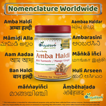 Amba Haldi Curcuma Amada Powder Regional Names Synonyms 