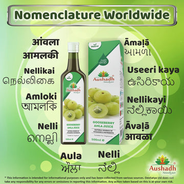 Amla Fruit Gooseberry Juice Regional Names Synonyms 