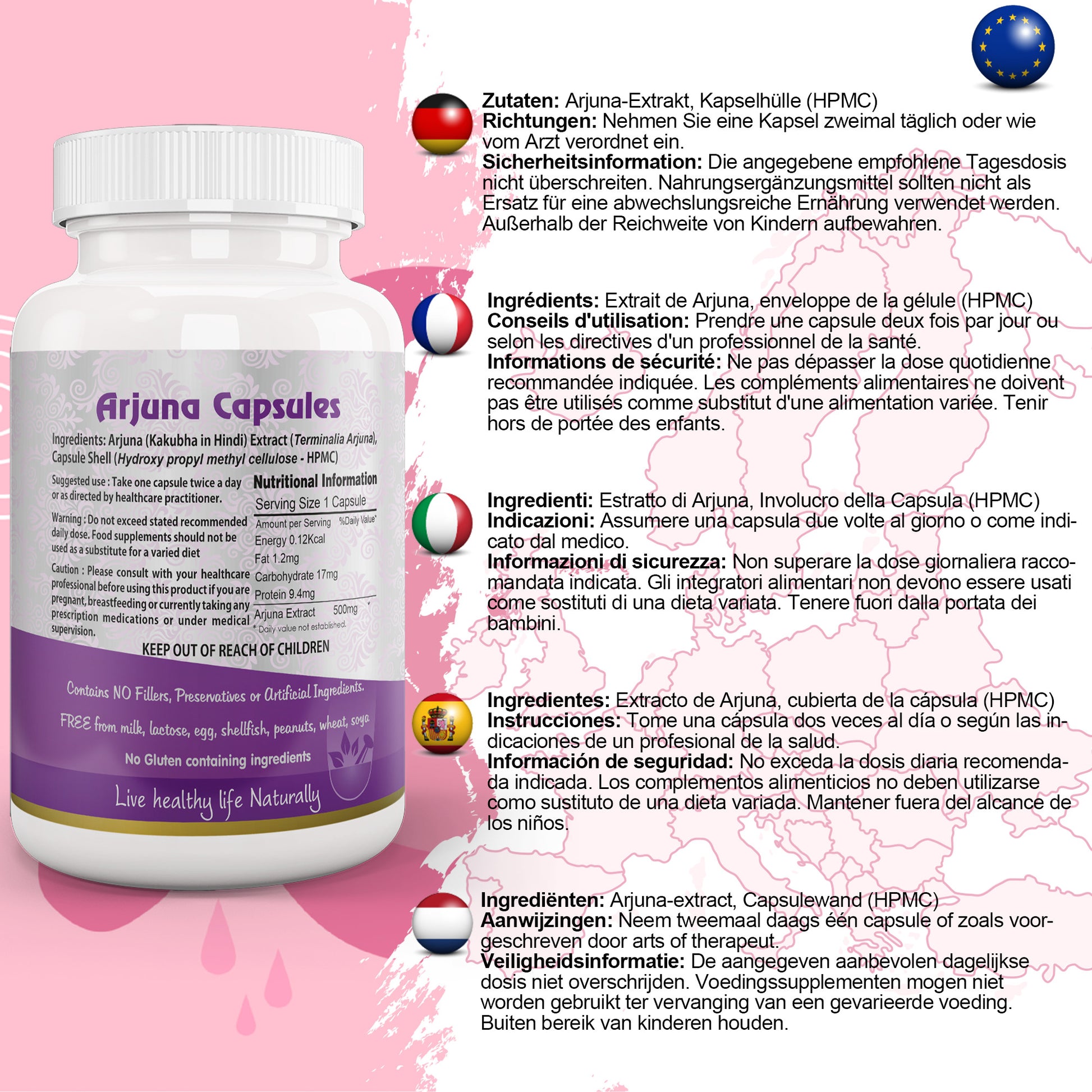 Arjuna Capsule EU Certified