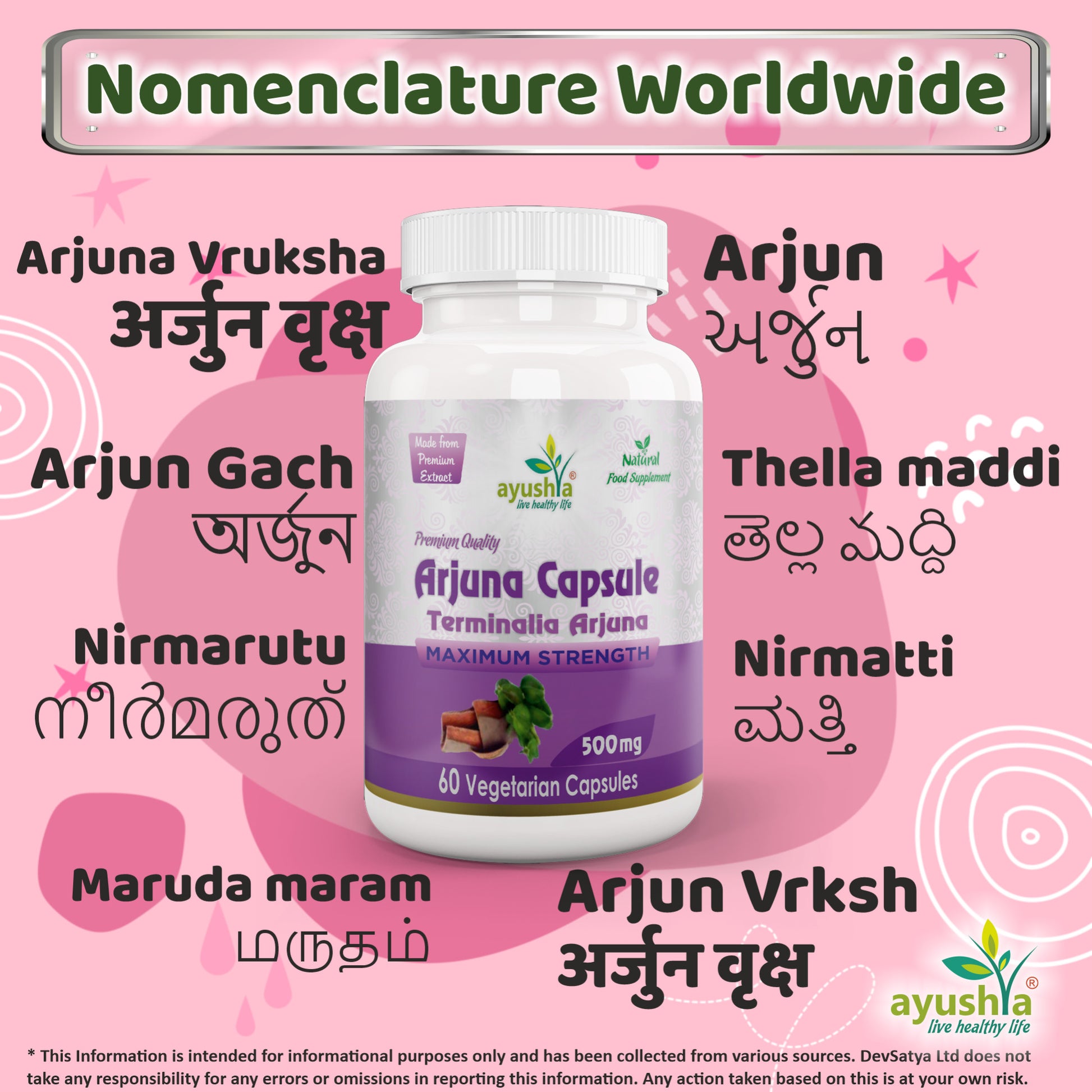 Arjuna Capsule Regional Names Synonyms 