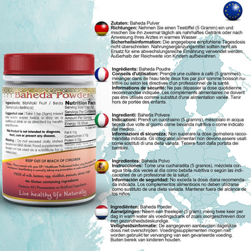 Bibhitaki Fruit Powder EU Certified