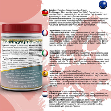 Pure Bhringraj Powder EU Certified