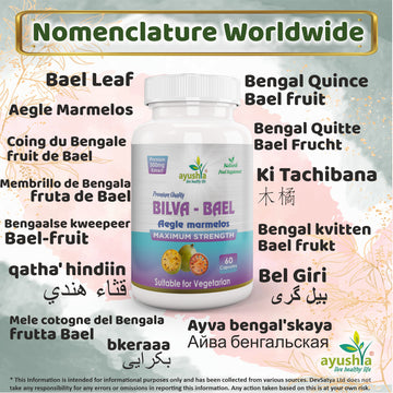 Bilva Bael Leaf Capsule Synonyms Vernacular Names