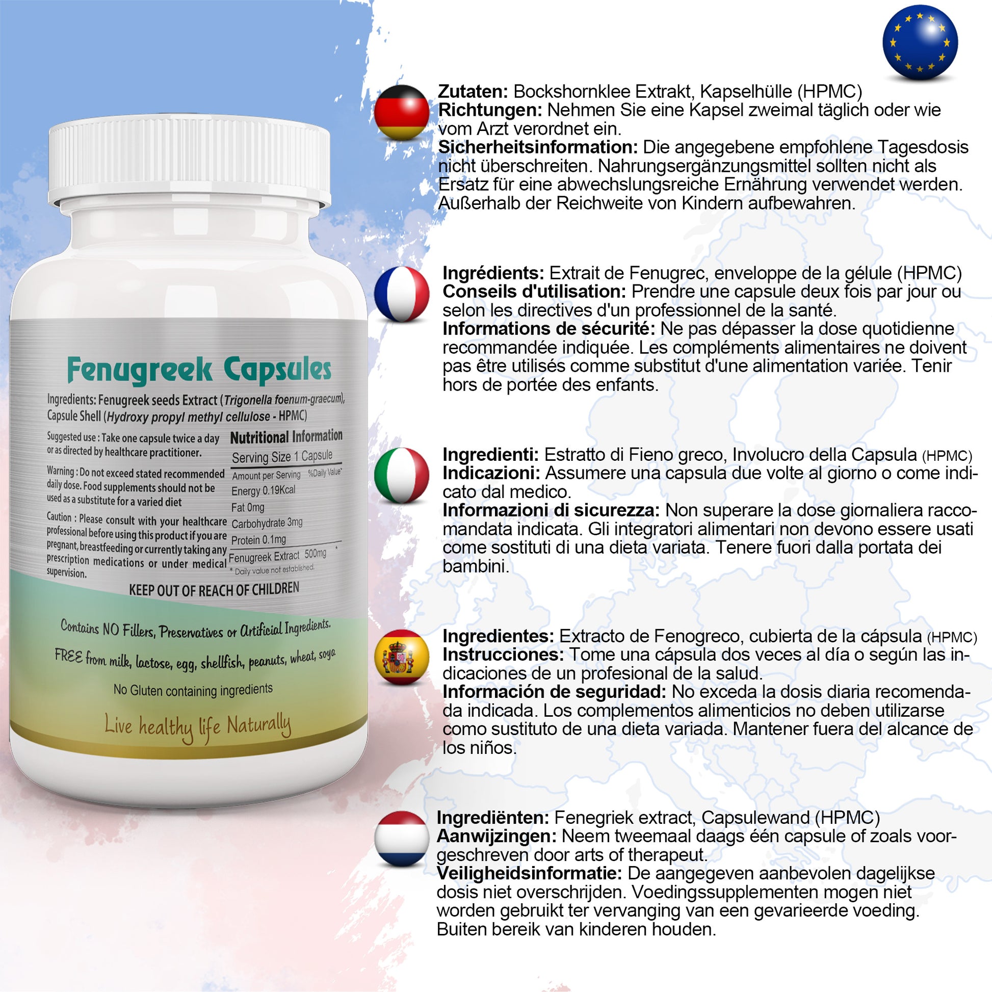 Fenugreek Capsule EU Certified