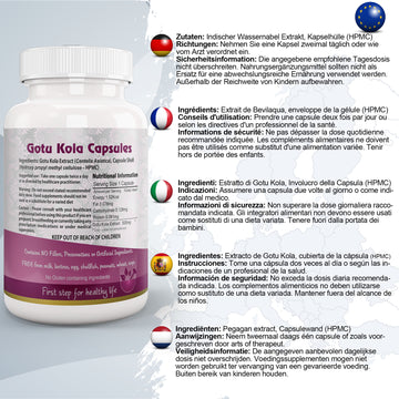 Gotukola Capsule EU Certified