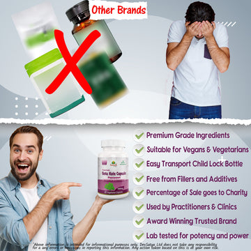 Aushadh Gotukola Capsules (Centella) Memory & Skin Support - Vegan, Gluten Free, Non-GMO, 60 Capsules