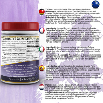 Jamun Karela Powder EU Certified