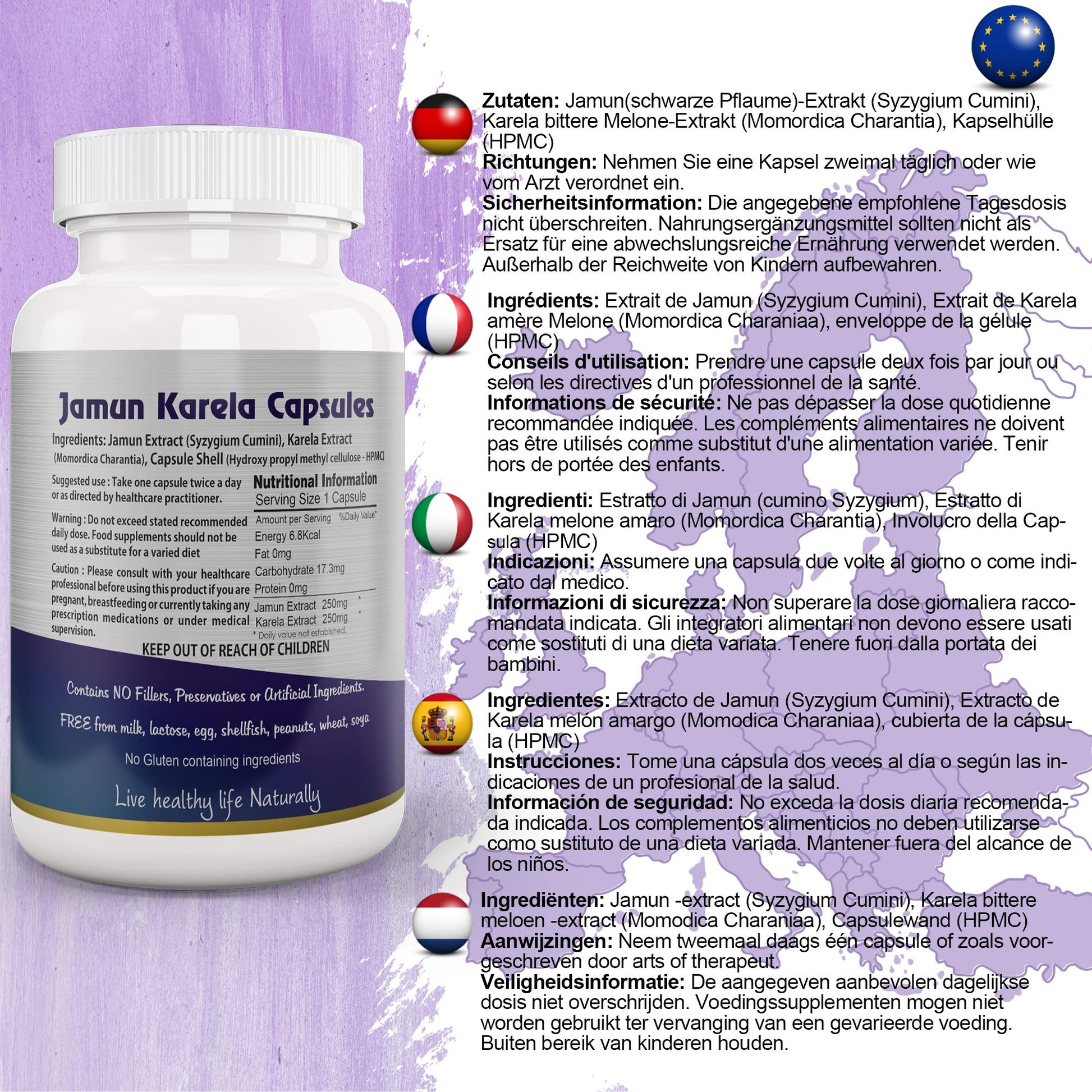 Jamun Karela Capsule EU Certified