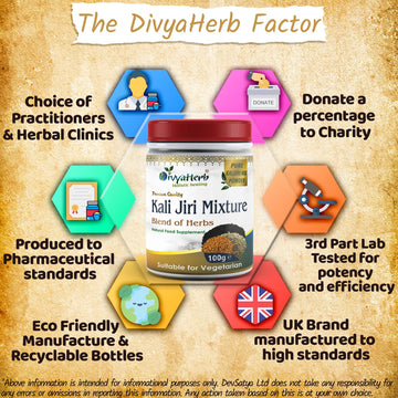 DivyaHerb Kali Jiri Mixture Powder 100 gram - Daily Wellness Support