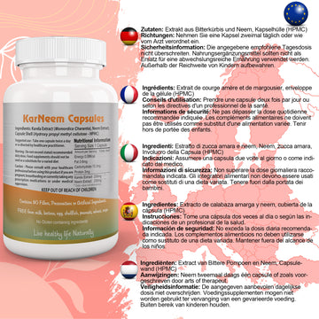 KarNeem Karela Neem Capsule EU Certified