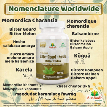 Capsule de courge amère (Karela)