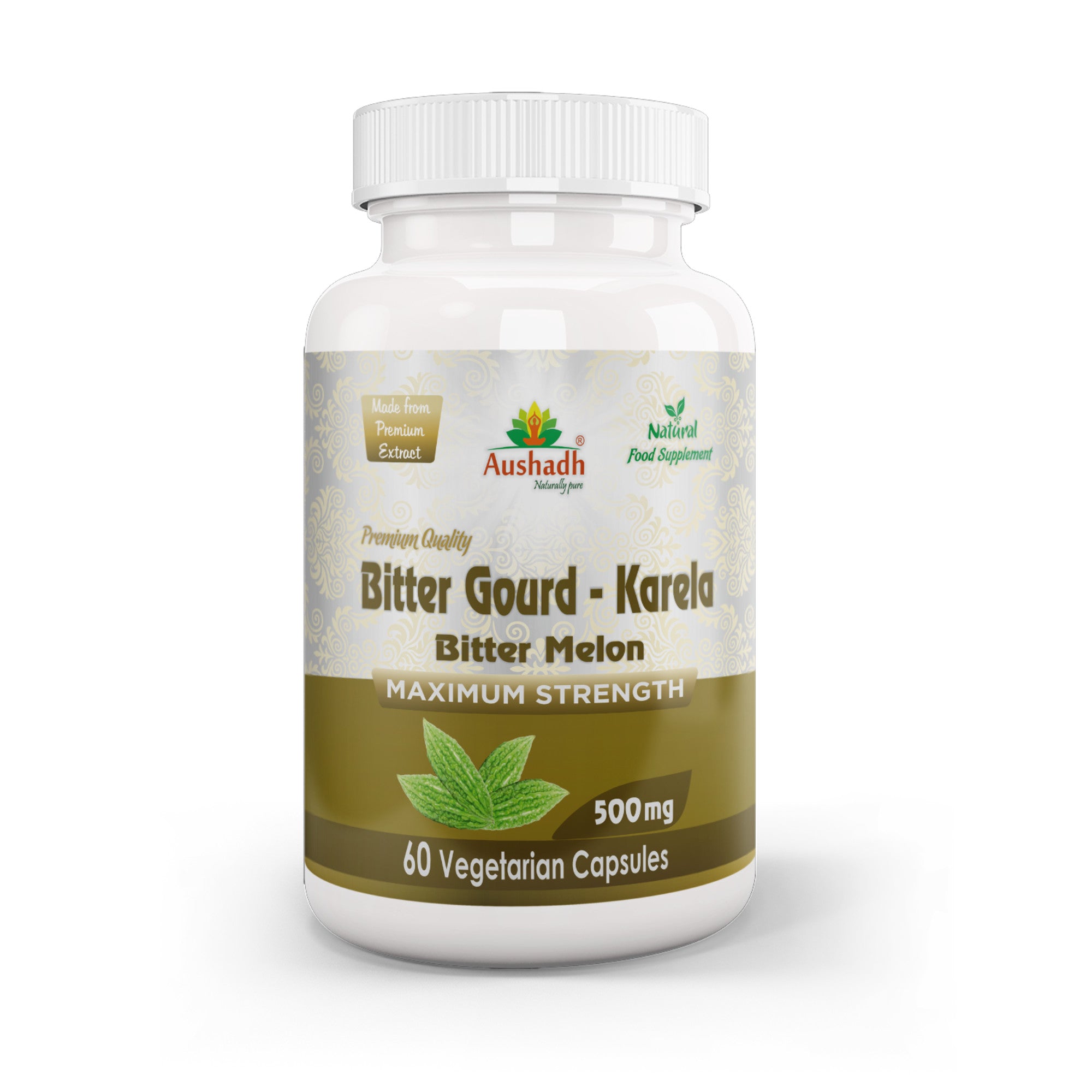 Aushadh Bitter Gourd (Karela) Capsules - Glucose Metabolism Support