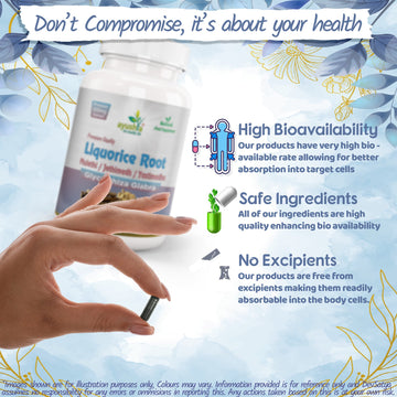 Capsule de racine de réglisse (Yastimadhu - Mulethi - Jethimadh)