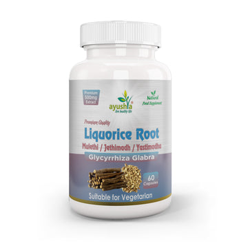 Liquorice Root Capsule Yastimadhu Mulethi Jethimadh