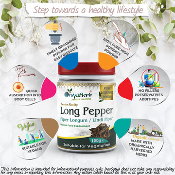 Long Pepper Powder Piper Longum Pippali Lindi Piper Potency Organic