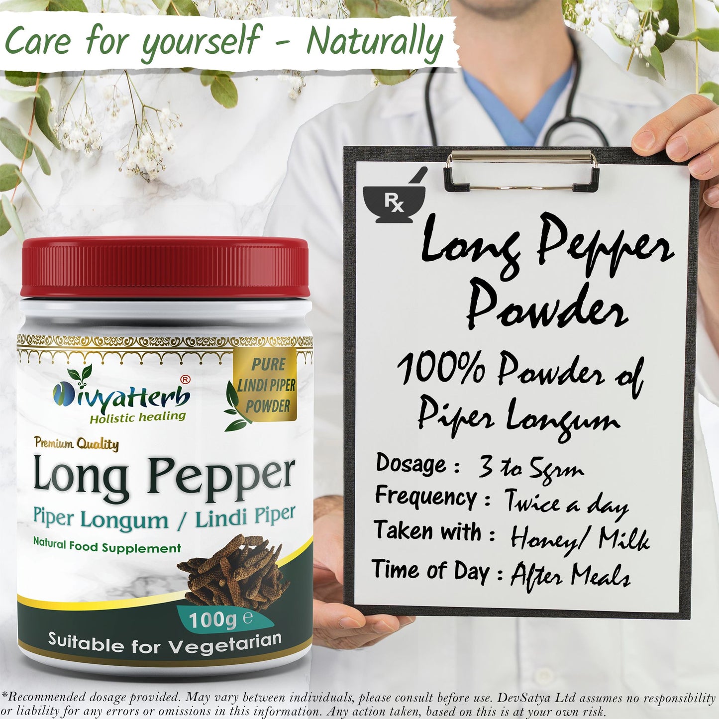 Long Pepper Powder Piper Longum Pippali Lindi Piper Prescription