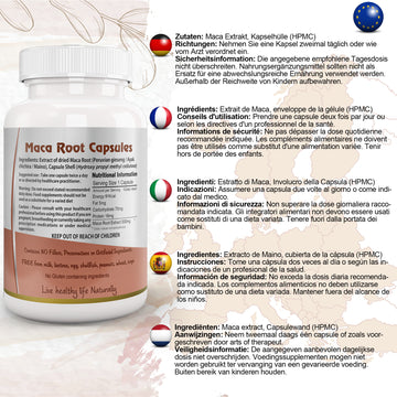 Maca Root Capsule EU Certified