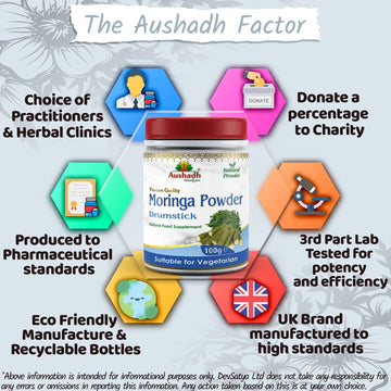 Aushadh Moringa Powder 100 gram - Daily Vitality Support