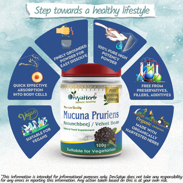 Polvo de mucuna pruriens