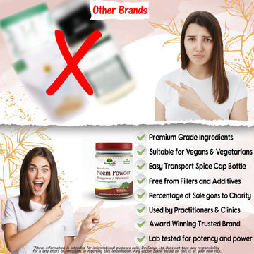 Aushadh Neem Powder 100 gram - Healthy-Looking Skin Support