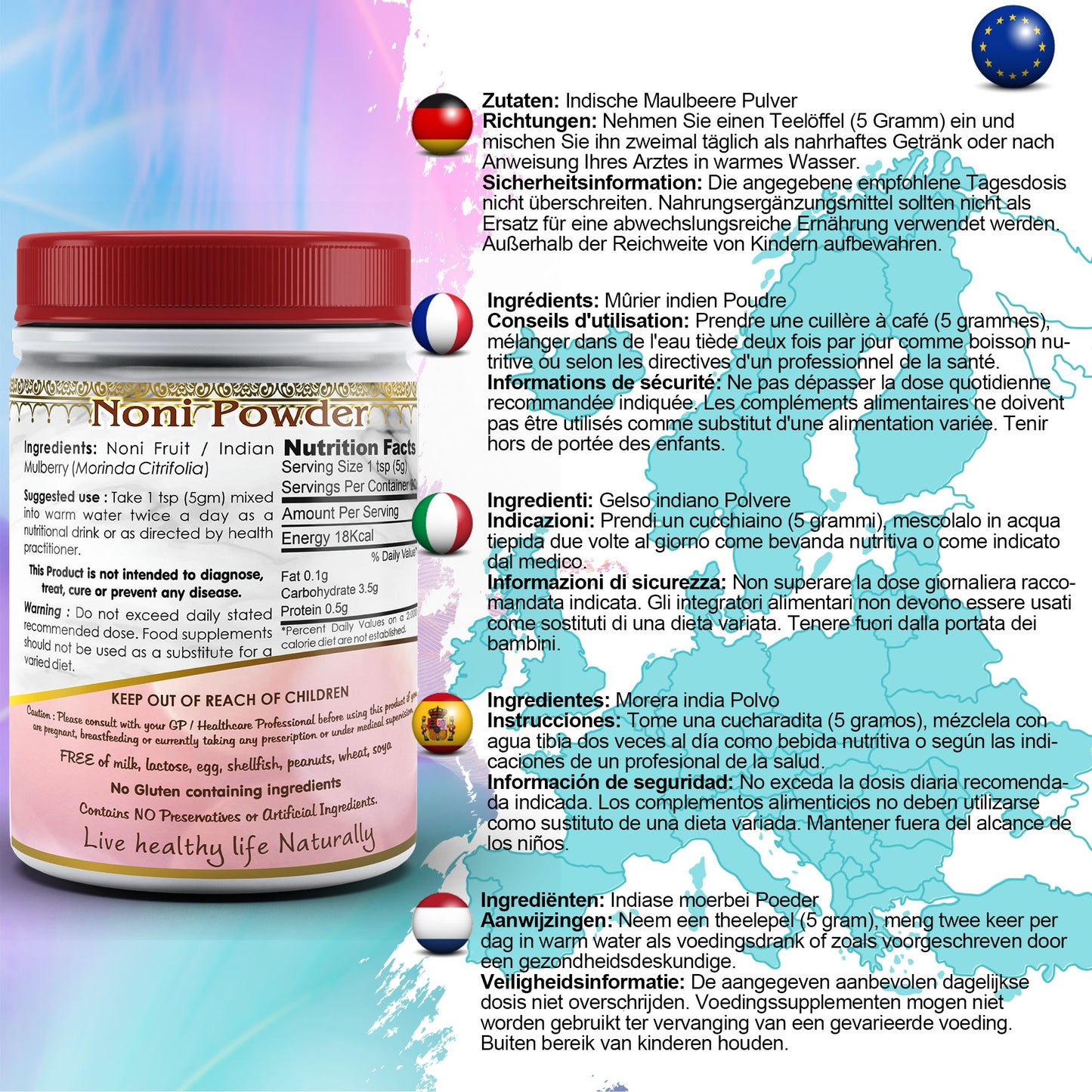 Noni Powder EU Certified