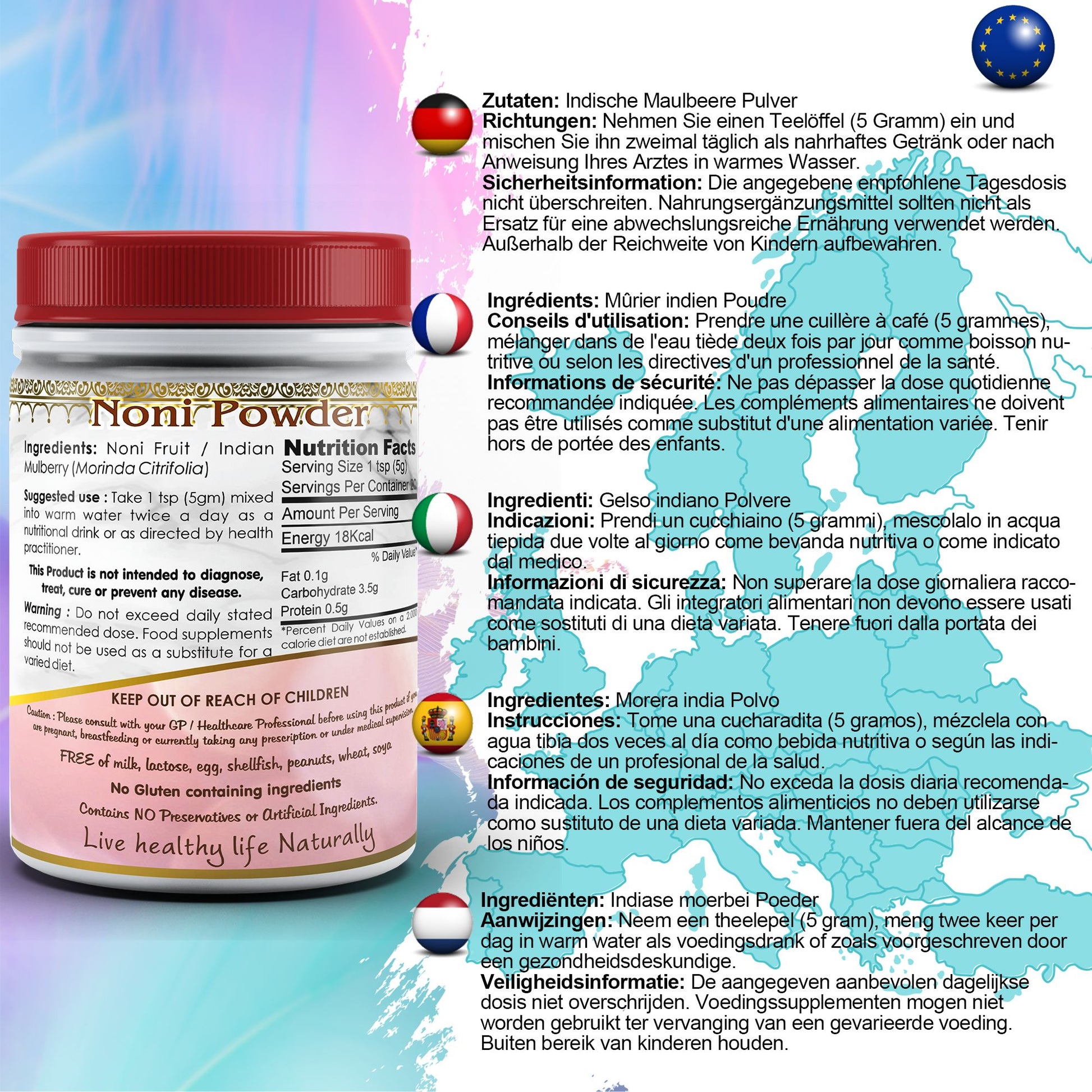 Noni Powder EU Certified