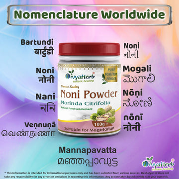 Noni Powder Regional Names Synonyms 