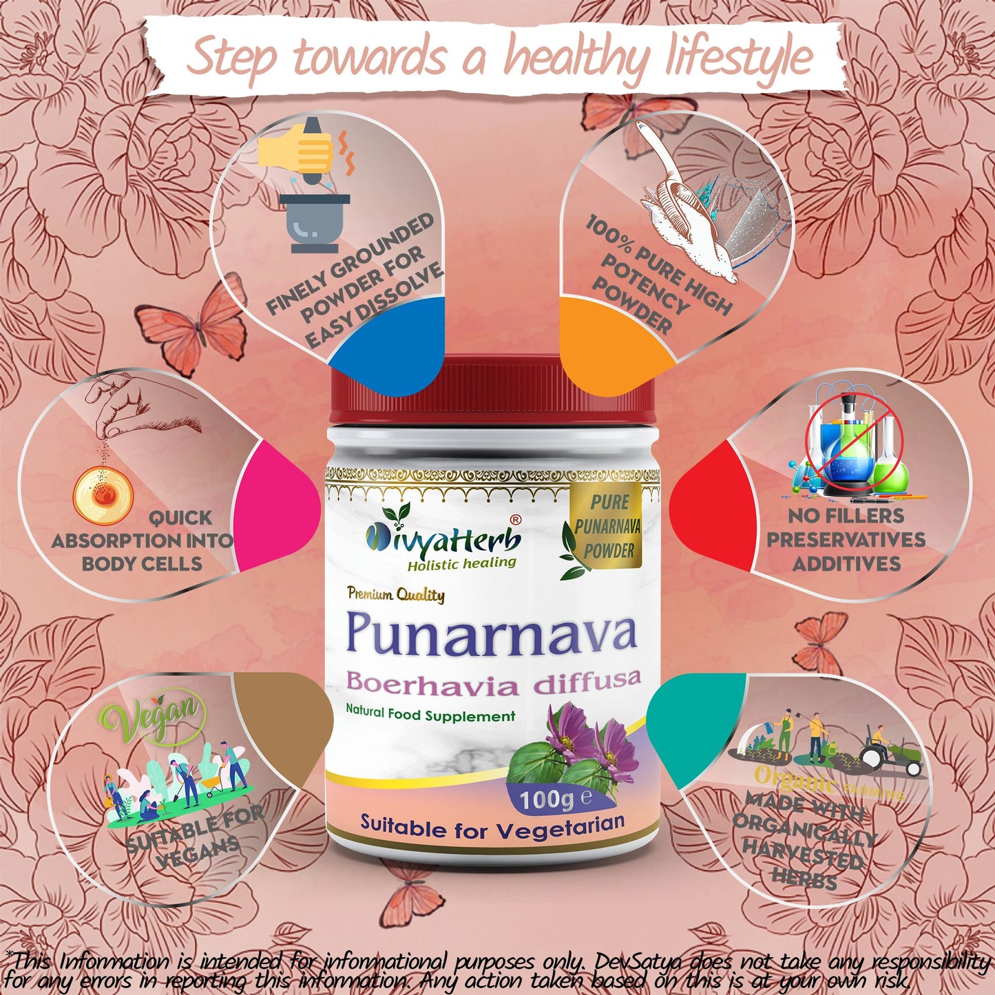 Punarnava Powder Boerhavia Diffusa Potency Organic