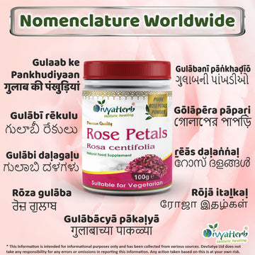 Rose Petals Powder Regional Names Synonyms 