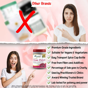 Poudre de pétales de rose