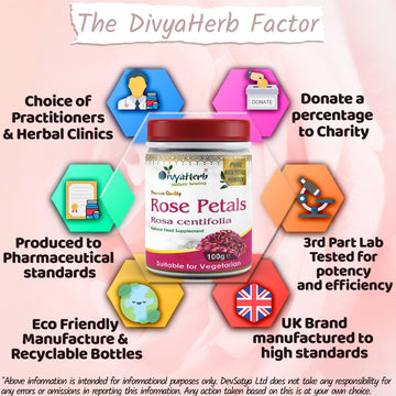 Poudre de pétales de rose