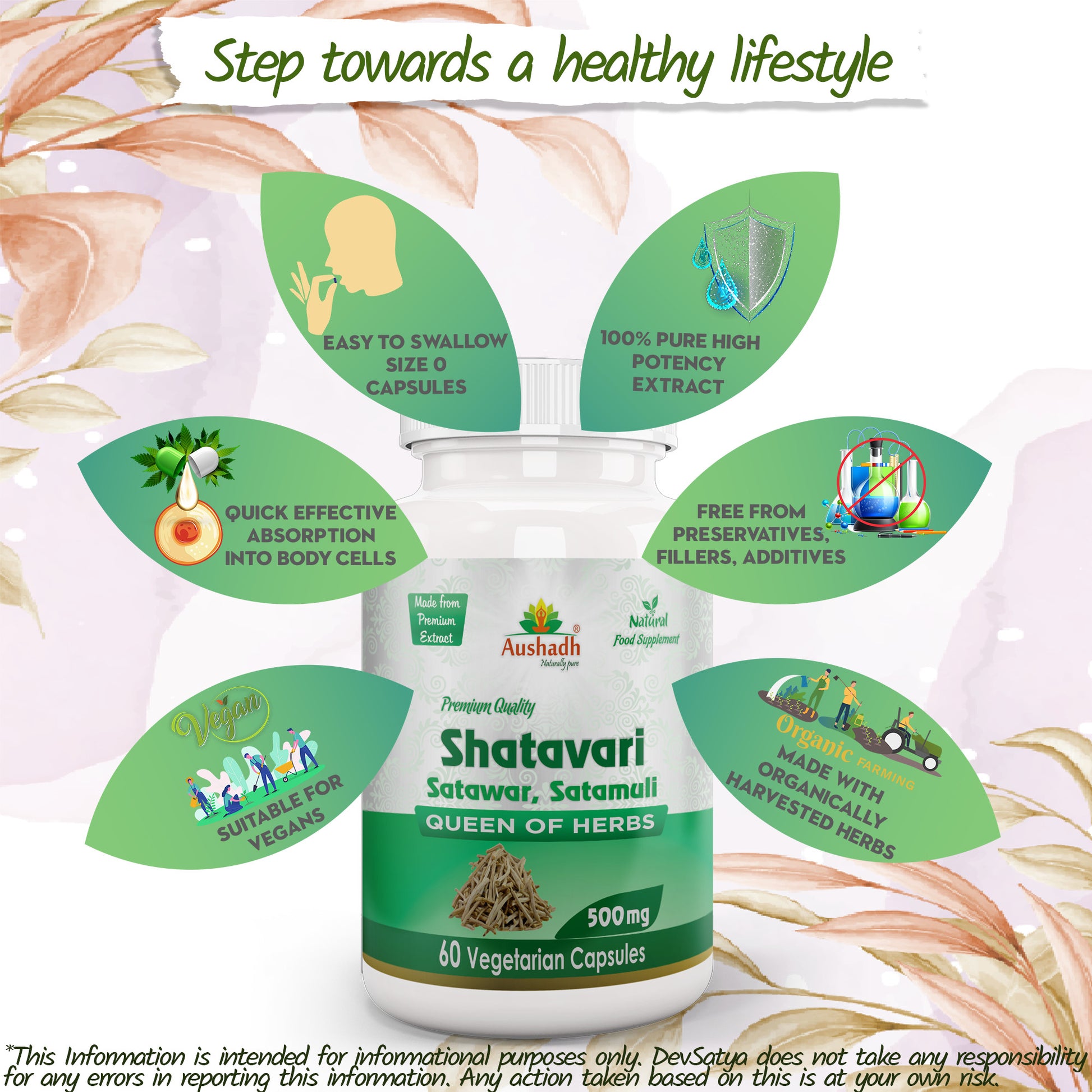 Shatavari Capsule Potency Organic