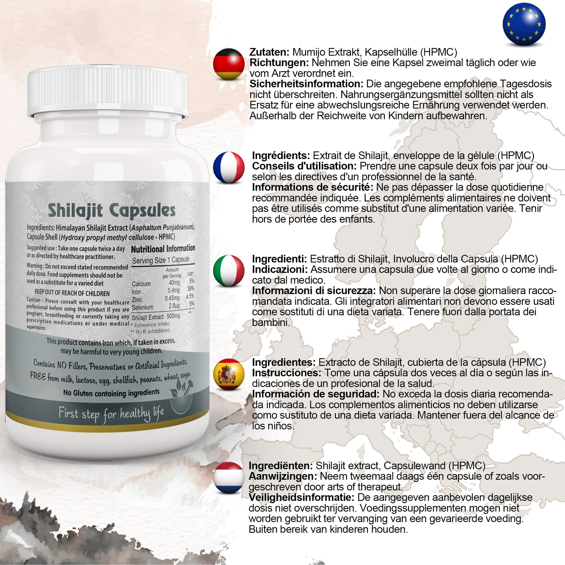 Shilajit Capsule EU Certified