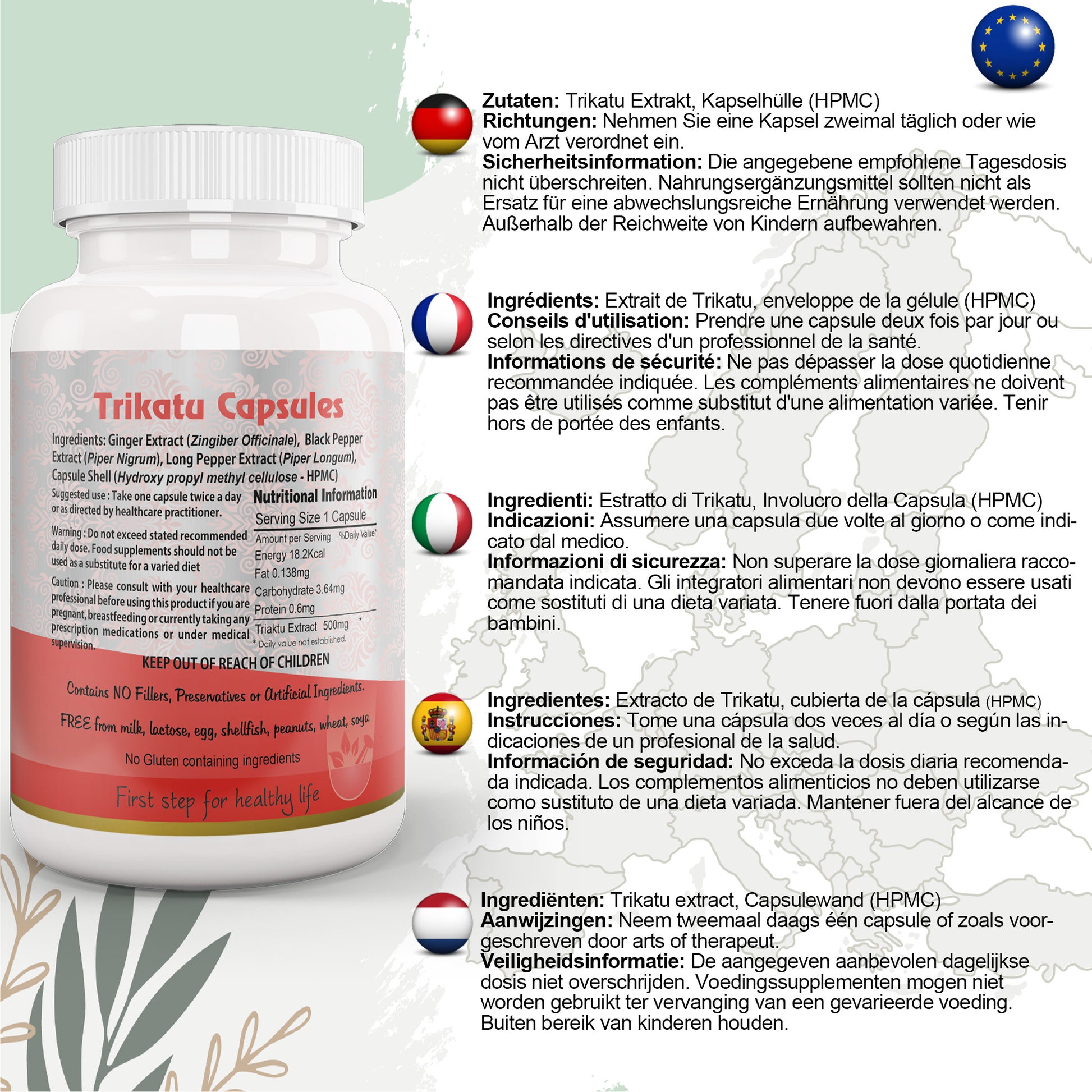 Trikatu Capsule EU Certified