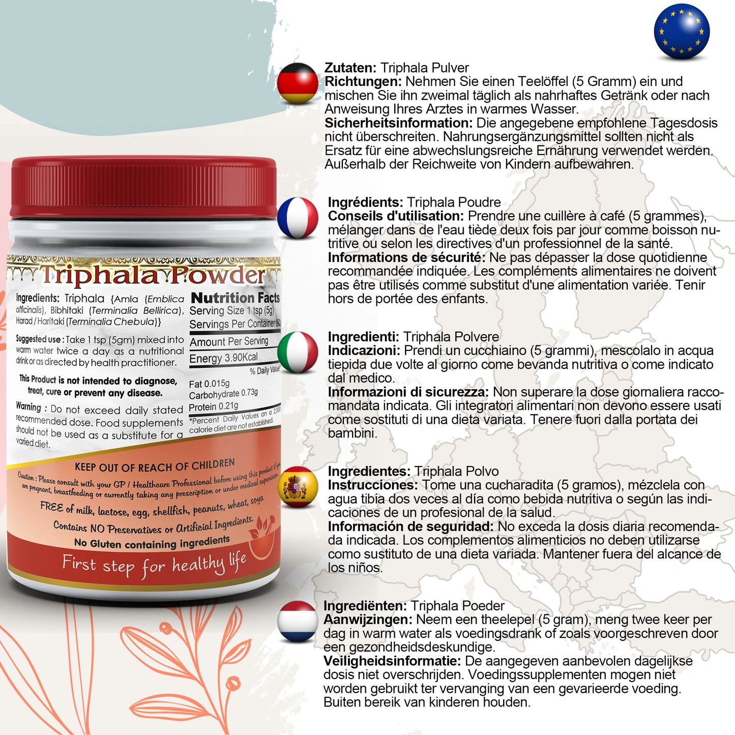 Triphala Powder EU Certified