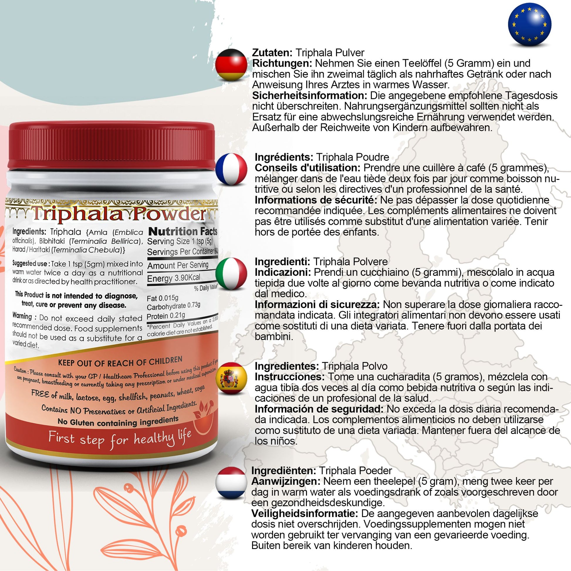 Triphala Powder EU Certified