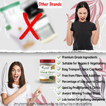 Poudre d'herbe de blé